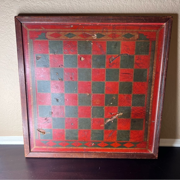Vintage 1960’s Double Sided Game Board, Chinese Checkers, J. Pressman & Co. - Picture 5 of 10